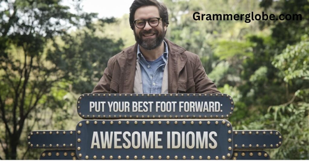 Put Your Best Foot Forward:   Awesome Idioms