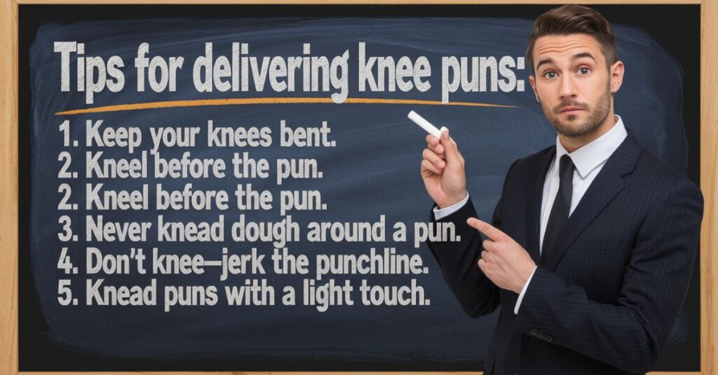 Tips for Delivering Knee Puns