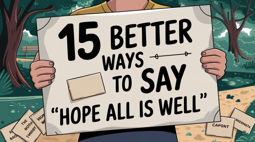 15 Better Ways to Say "Hope All Is Well" (With Best Use Cases)