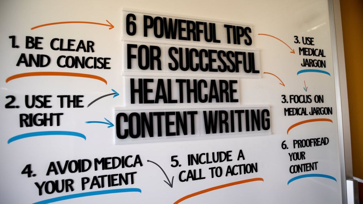 6 Powerful Tips for Successful Healthcare Content Writing