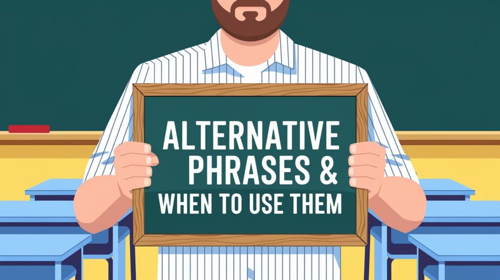 Alternative Phrases & When to Use Them