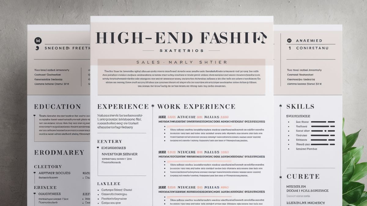 High-End Fashion Retail Resume Example + Detailed Walkthrough