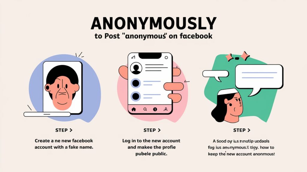 Methods to Post "Anonymously" on Facebook