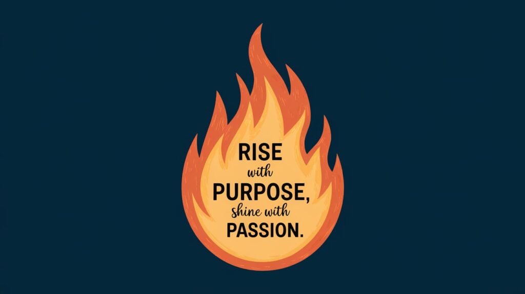 Rise with purpose, shine with passion.