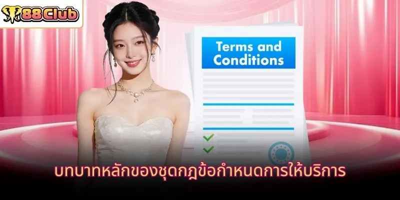 บทบาทหลักของชุดกฎข้อกำหนดการให้บริการ